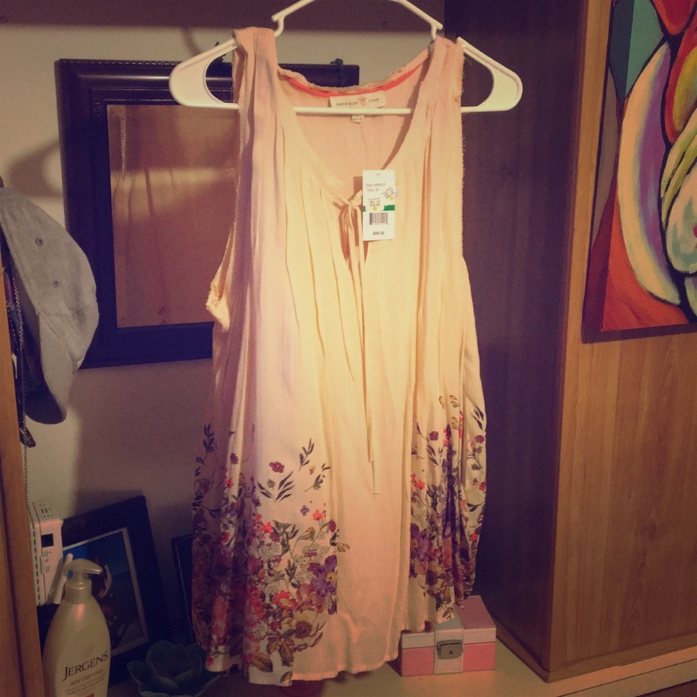 Pink and floral tunic